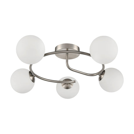 Atlas 5 light ceiling light, unlit