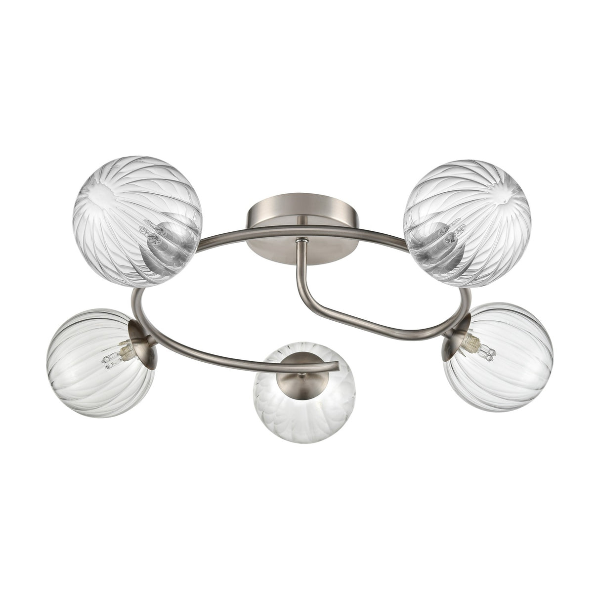Atlas 5 light ceiling light, unlit