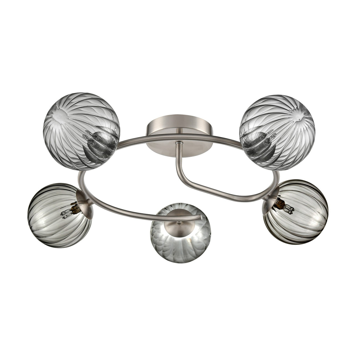 Atlas 5 light ceiling light, unlit