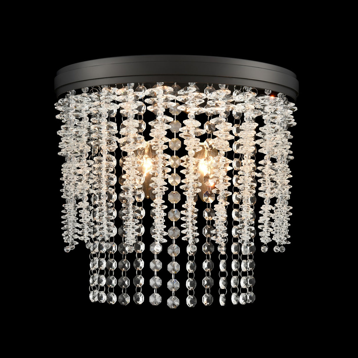 Coral 2 light wall light, shown on a dark background