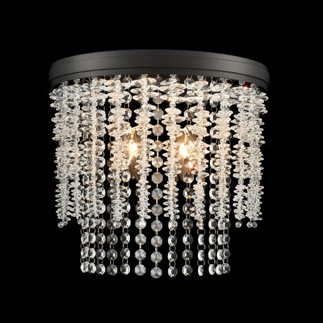 Coral 2 light wall light, shown on a dark background