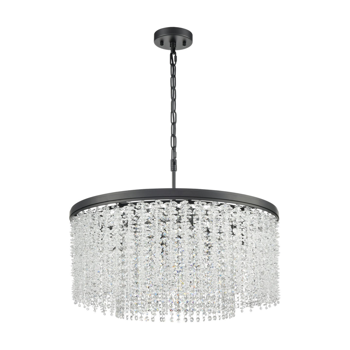 Coral 8 light chandelier, unlit