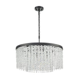 Coral 8 light chandelier, unlit
