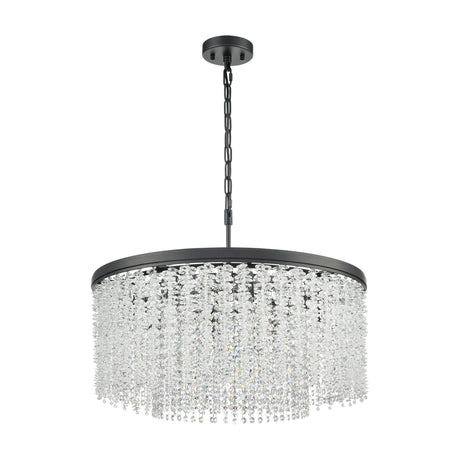 Coral 8 light chandelier, unlit