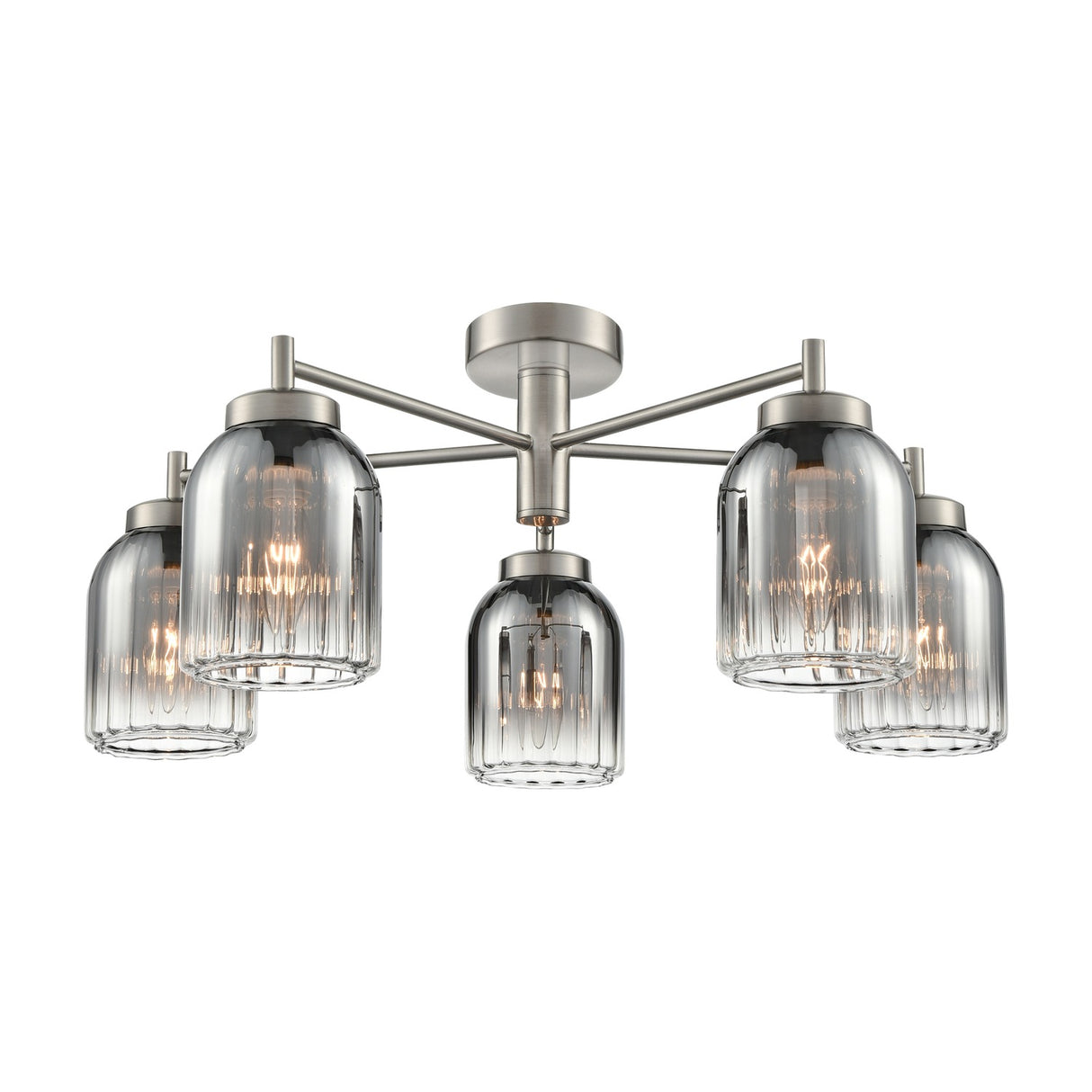 Caligo 5 light ceiling light, alternative view