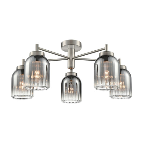 Caligo 5 light ceiling light, alternative view