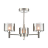 Argento 3 light ceiling light, alternative view