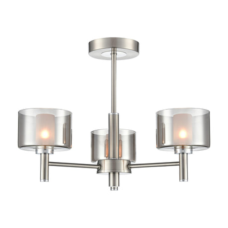Argento 3 light ceiling light, alternative view