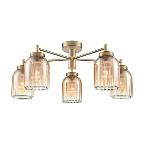 Caligo 5 light ceiling light