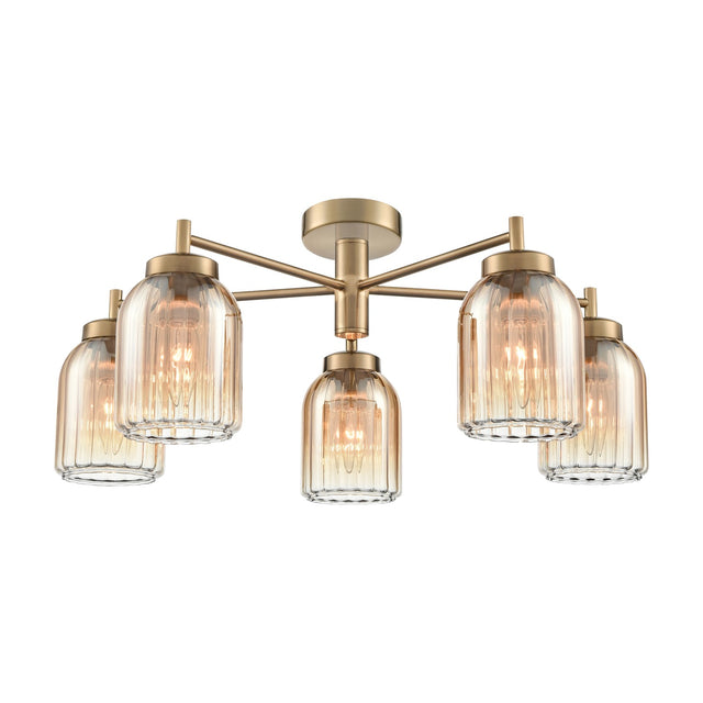 Caligo 5 light ceiling light