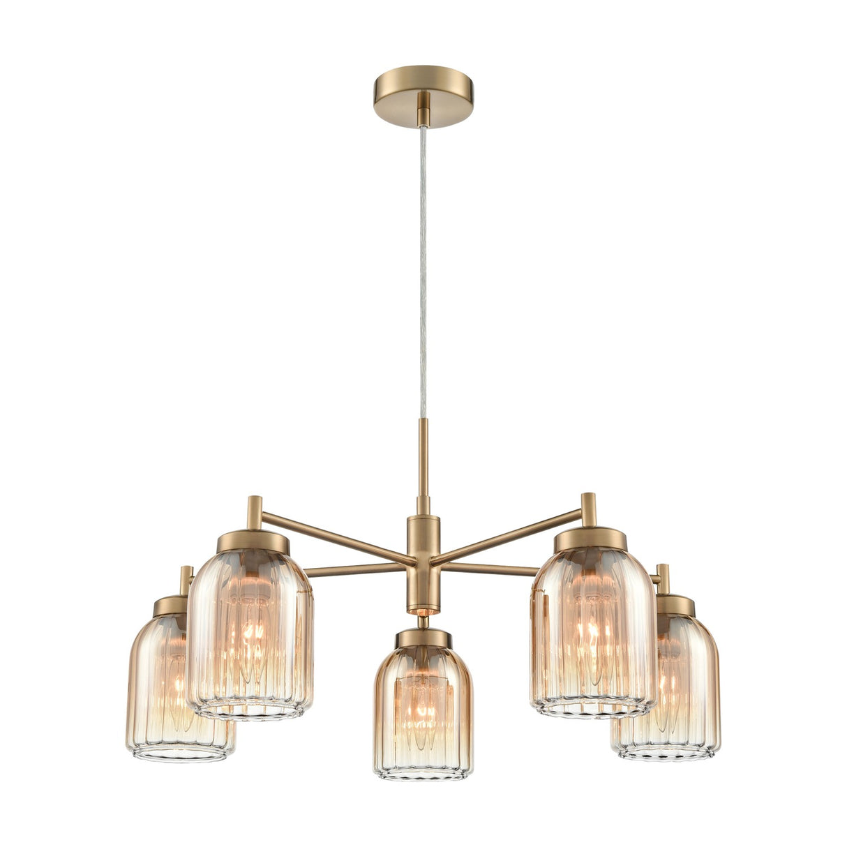 Caligo 5 light ceiling light, alternative view