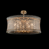 Ethereal 9 light ceiling light, shown on a dark background