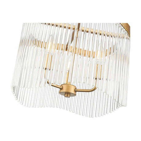 Harp 3 light chandelier, alternative view