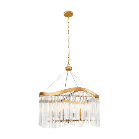 Harp 6 light chandelier