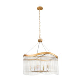 Harp 6 light chandelier, alternative view