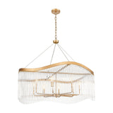 Harp 8 light chandelier