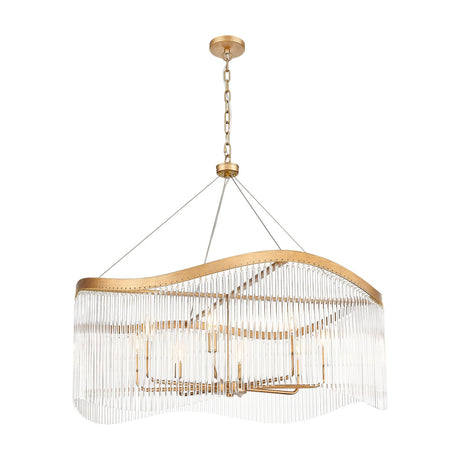 Harp 8 light chandelier