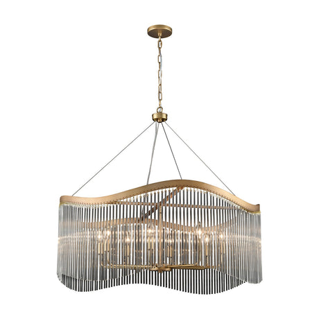 Harp 8 light chandelier, alternative view