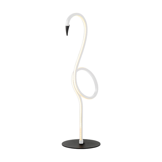 Flamingo 1 Light Table Lamp - White