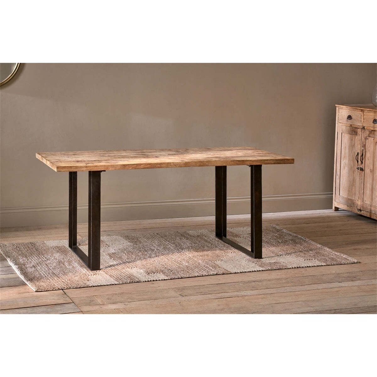 Fia Small Mango Wood Dining Table - Natural