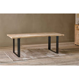 Fia Large Mango Wood Dining Table - Natural