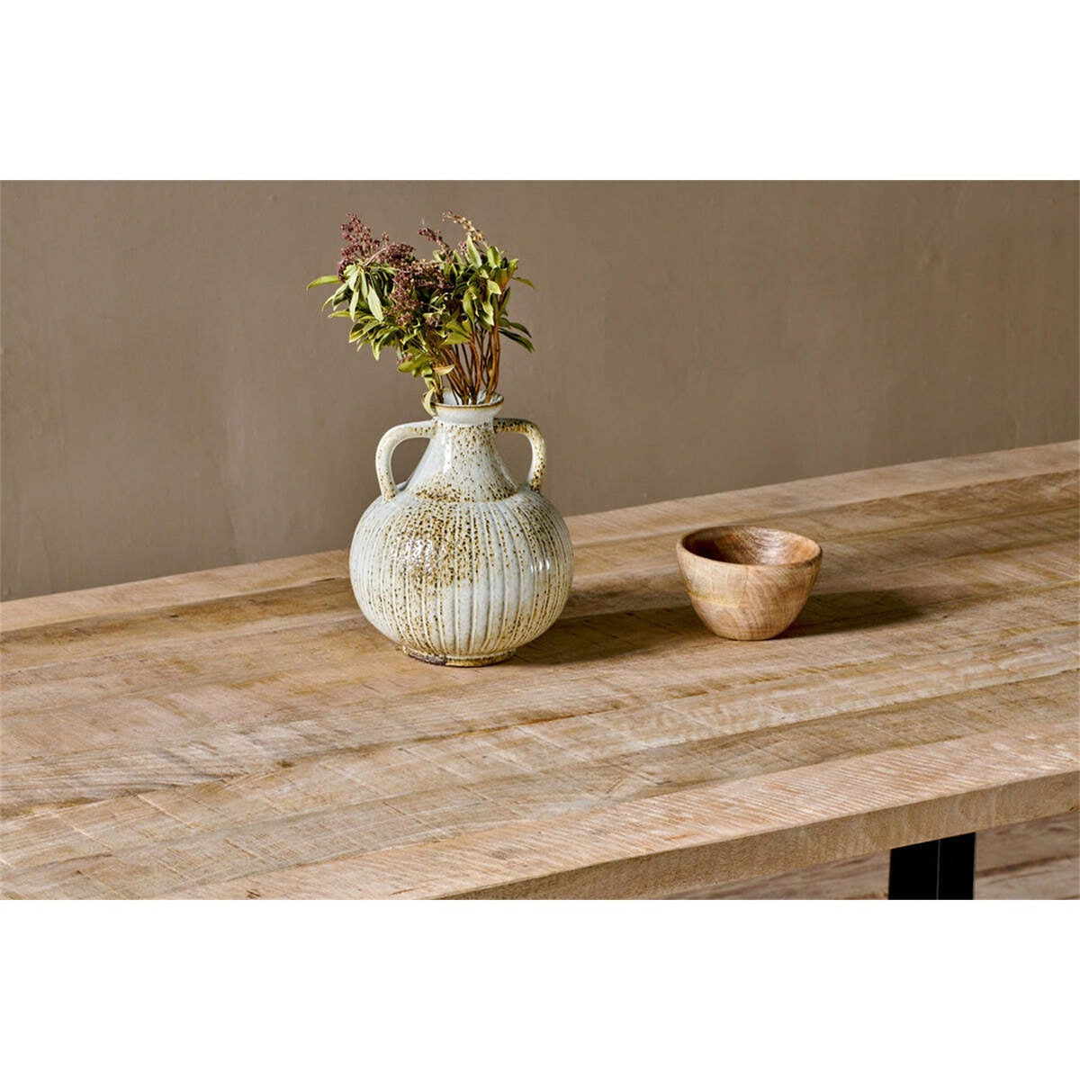 Fia Large Mango Wood Dining Table - Natural
