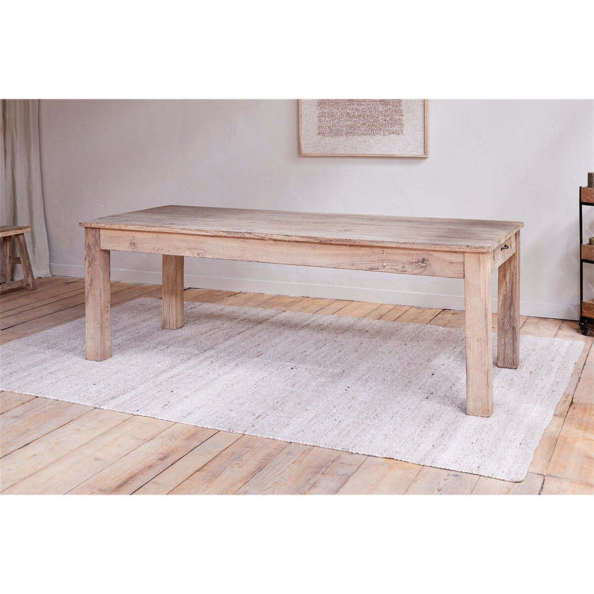 Fioni Small Reclaimed Wood Dining Table - Natural
