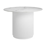 Fuji Dining Table - Stone with White