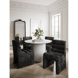Fuji Dining Table - Stone with White