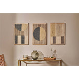 Gaiva Framed Kilim Textile Wall Art - Natural