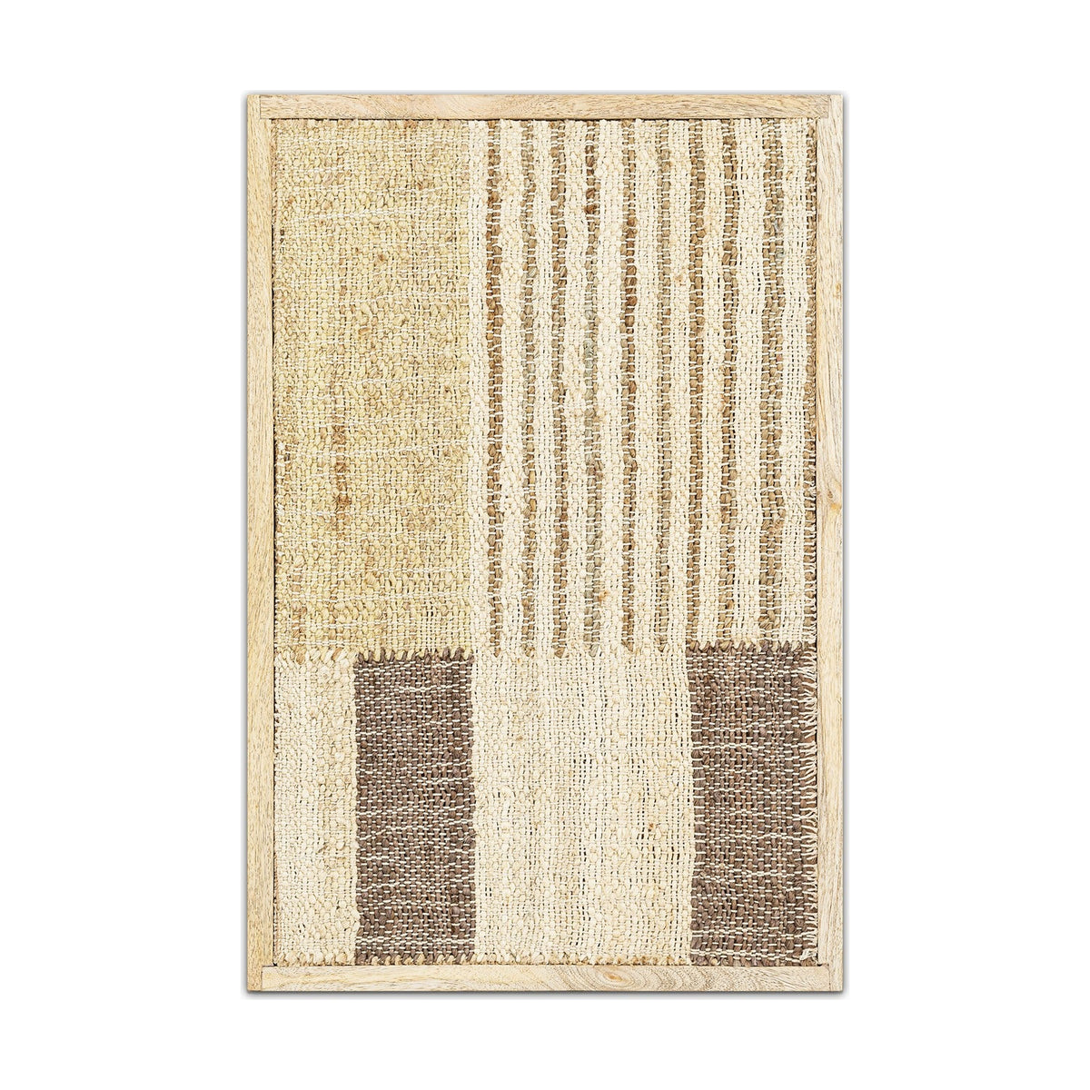 Gaiva Framed Kilim Textile Wall Art - Natural