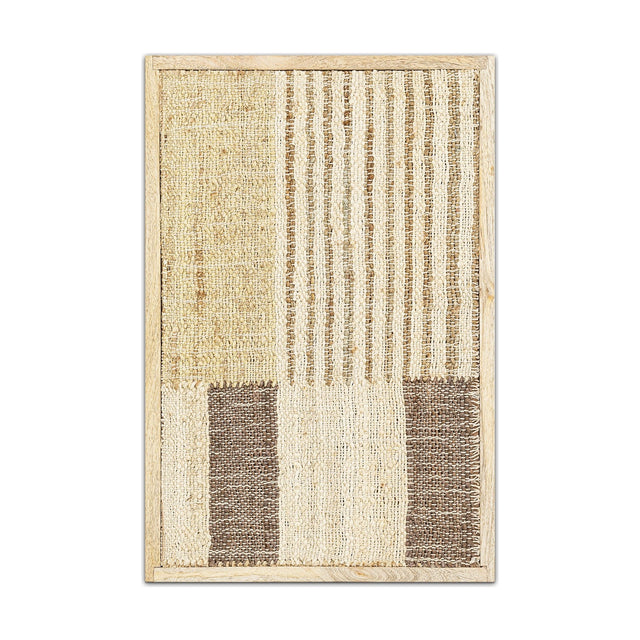 Gaiva Framed Kilim Textile Wall Art - Natural