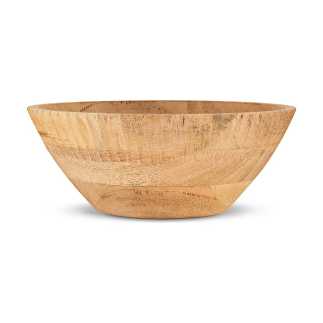 Gavivi Large Mango Wood Serving Bowl - Natural