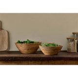 Gavivi Large Mango Wood Serving Bowl - Natural