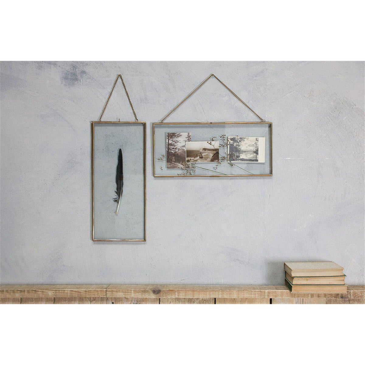 Kiko Gigantic Square Photo Frame - Antique Brass