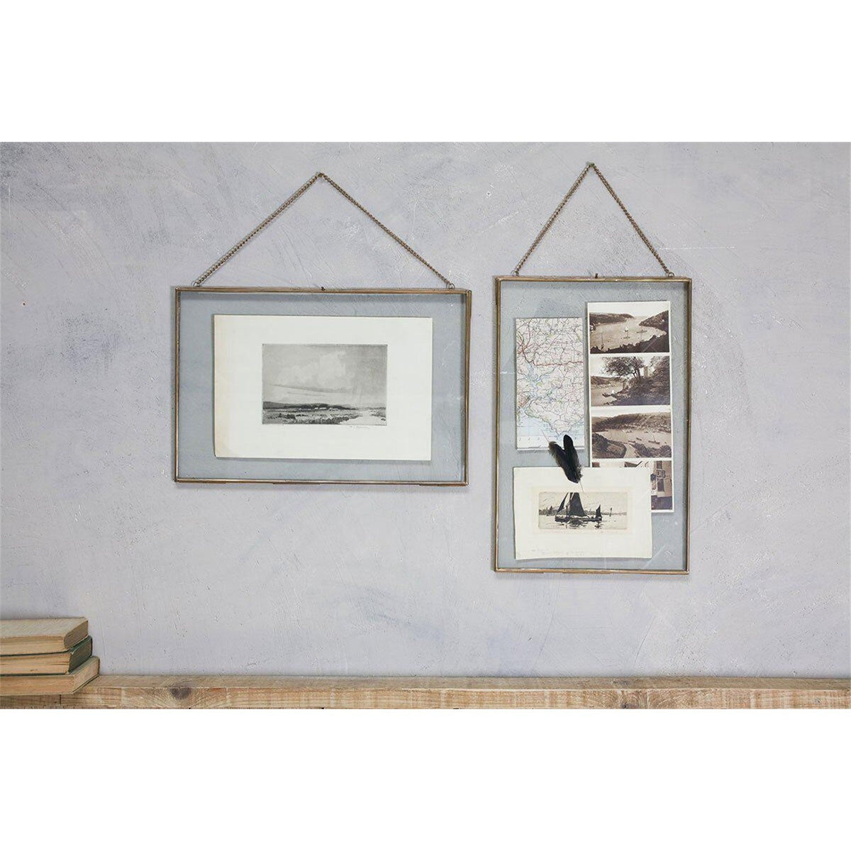 Kiko Gigantic Square Photo Frame - Antique Brass