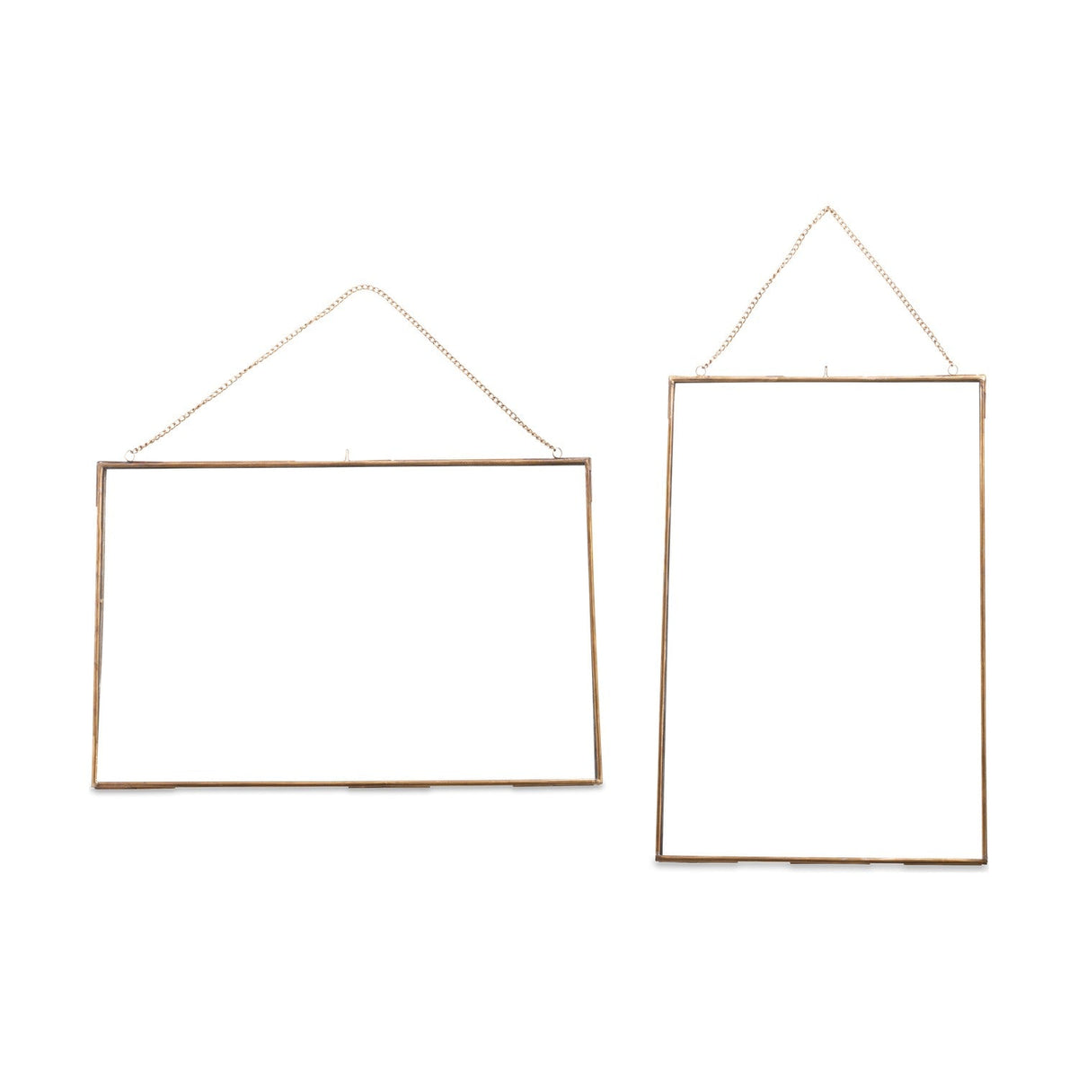 Kiko Gigantic Landscape Photo Frame - Antique Brass