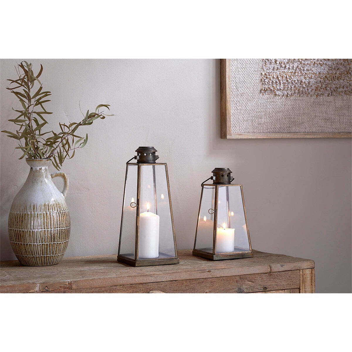 Giva Small Lantern - Antique Brass
