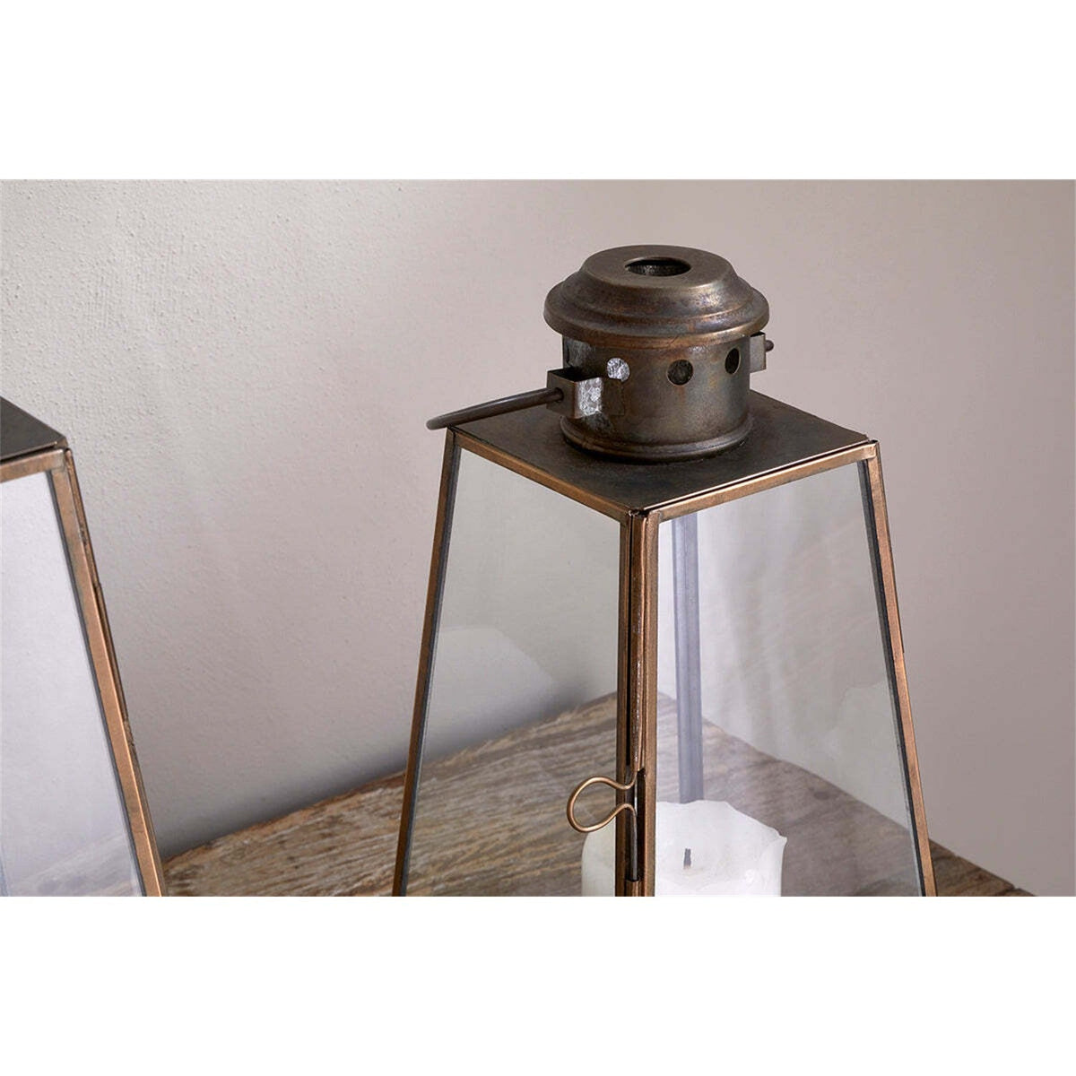 Giva Small Lantern - Antique Brass