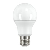 An Eveready 8.8W Non-Dimmable LED GLS Bulb in Warm White, with an E27 standard screw base, is displayed against a plain white background. The bulb emits 806 lumens and has a smooth, rounded top with a metallic base.