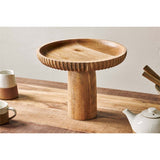 Gavivi Large Mango Wood Cake Stand - Natural