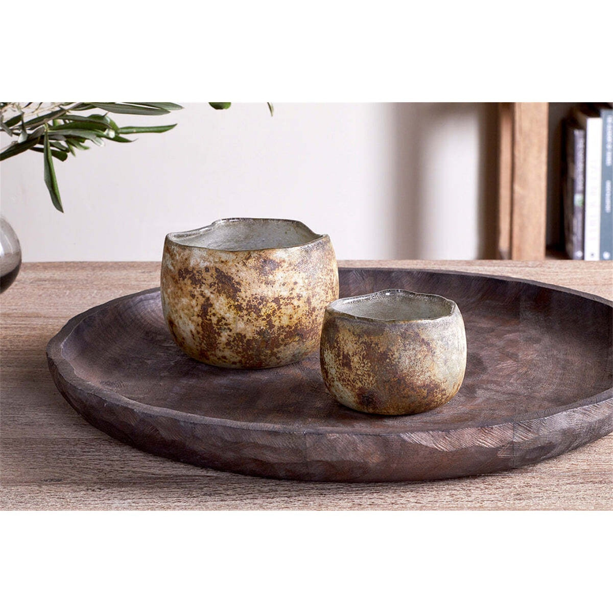 Gola Small Recycled Glass Tealight Holder - Antique Smoke