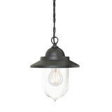 Sandown 1 Light Outdoor Chain Lantern - Black