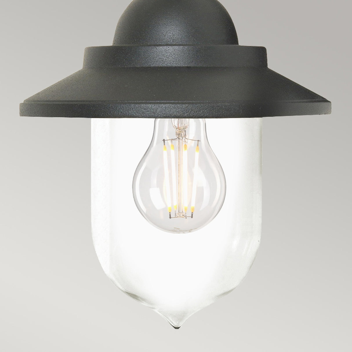 Sandown 1 Light Outdoor Chain Lantern - Black
