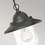 Sandown 1 Light Outdoor Chain Lantern - Black