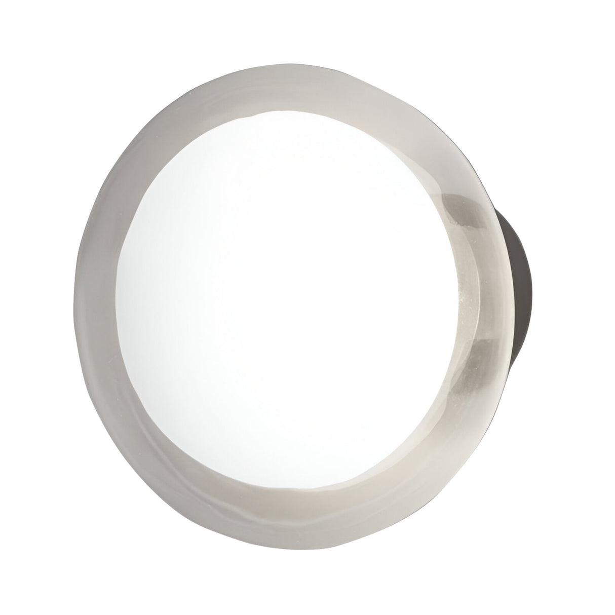 The Galaxy Ceiling/Wall Light in black and white features a minimalist round design with a sleek profile, shown from the front against a white background.
