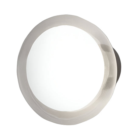The Galaxy Ceiling/Wall Light in black and white features a minimalist round design with a sleek profile, shown from the front against a white background.