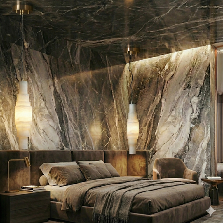 Aurelia LED Alabaster Pendant Light – Soft White