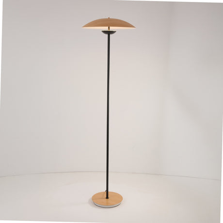 Ex-Display Ginger LED Floor Lamp - Black & Brown