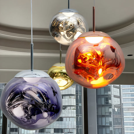 Lava Small LED Pendant Light - Smoked Blue